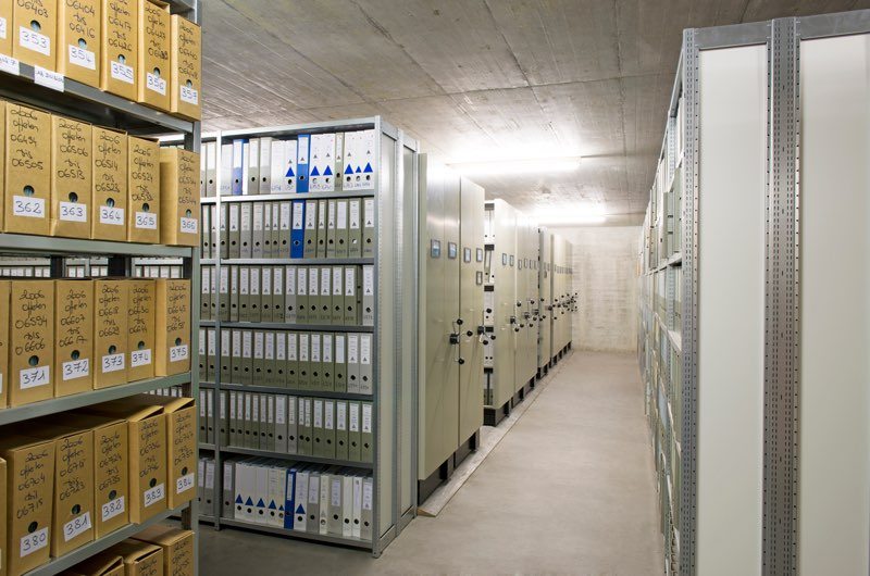 Almacenamiento y gestión del archivo de documentos en papel 